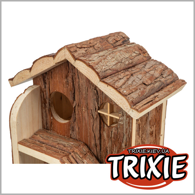 ТРИКСИ Украина - Домик для хомяка Trixie 61778 "Henna" (кора), 27х21х15см