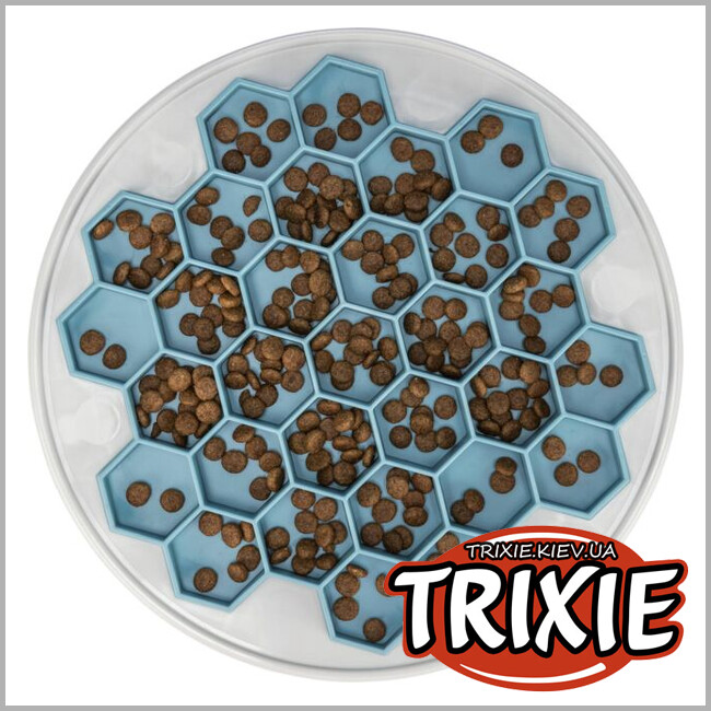 ТРИКСИ Украина - Миска в виде улия с медленой подачей пищи Trixie Slow Feeding Food Plate Hive (30 cm)