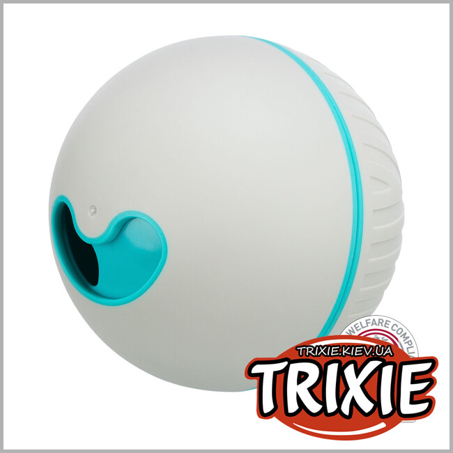 ТРИКСИ Украина - Мячик Trixie 33415 для лакомства,пластик,11см, серый