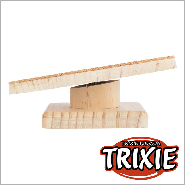 ТРИКСИ Украина - Беговой диск Trixie 60816 для хомяков (дерево/пробка), 22см