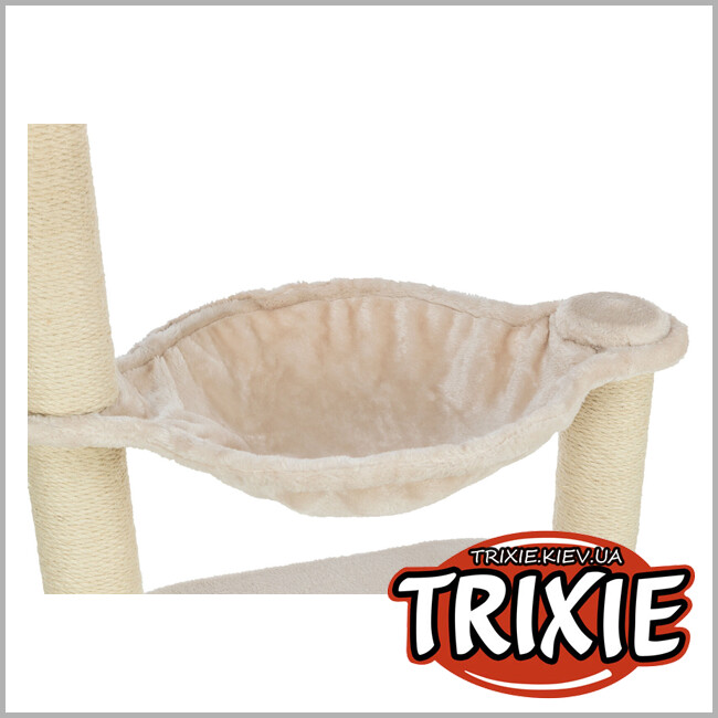 ТРИКСИ Украина - Домик-драпак для кошек Trixie "Alessia", 114см, светло-серый/песок