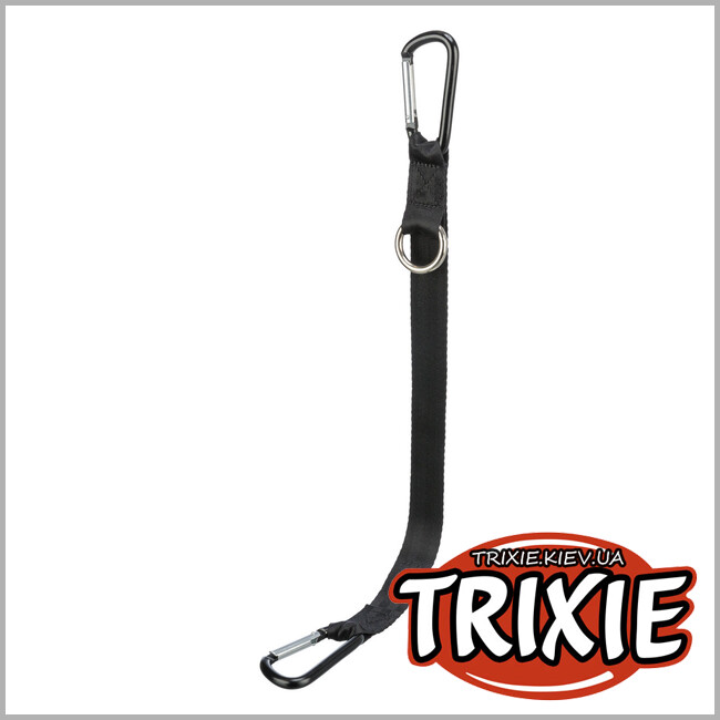 ТРИКСИ Украина - Универсальный авто/ремень-петля безопасности Trixie 12774 для собак, XS-S: 30см/25мм, черный