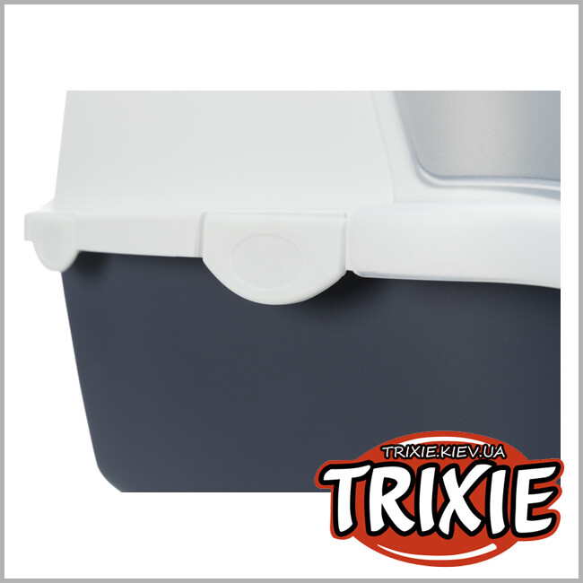 ТРИКСИ Украина - Туалет с дверцей и лопаткой Trixie Vico Open Top Litter Tray (+лопатка 40*40*56 см сине-серый/белый)