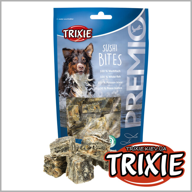 ТРИКСИ Украина - Лакомство для собак Trixie 31571 PREMIO Sushi Bites рыба 75г