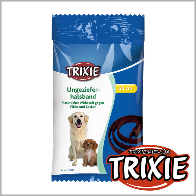 ТРИКСИ Украина - Ошейник против блох/паразитов для собак и щенков TRIXIE (биологический 60см)