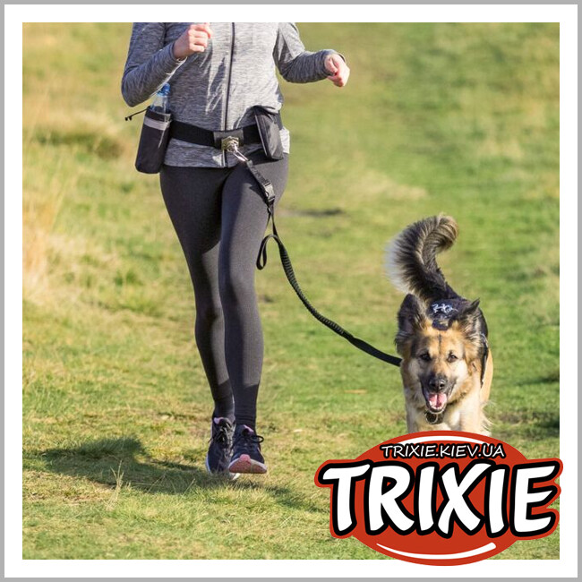 ТРИКСИ Украина - Hands Free для бега с собакой Trixie Hands Free (ремень 60---120 см / поводок 100---135см)