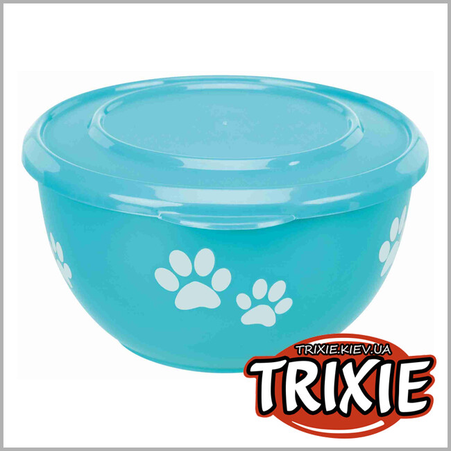 ТРИКСИ Украина - Миска с крышкой Fresh Feed-TRIXIE (сталь+пластик, 0.6 л/ø 13 см)