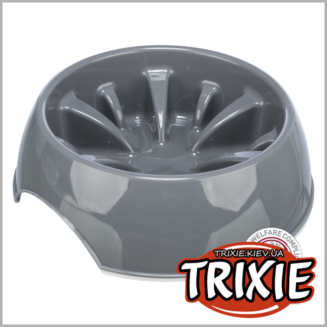 ТРИКСИ Украина - Миска для медленной еды Trixie Slow Feeding Plastic Bowl (0.3L/16сm)