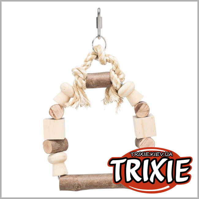 ТРИКСИ Украина - Деревянные качели для птиц TRIXIE (Размер: 20,5х29см)