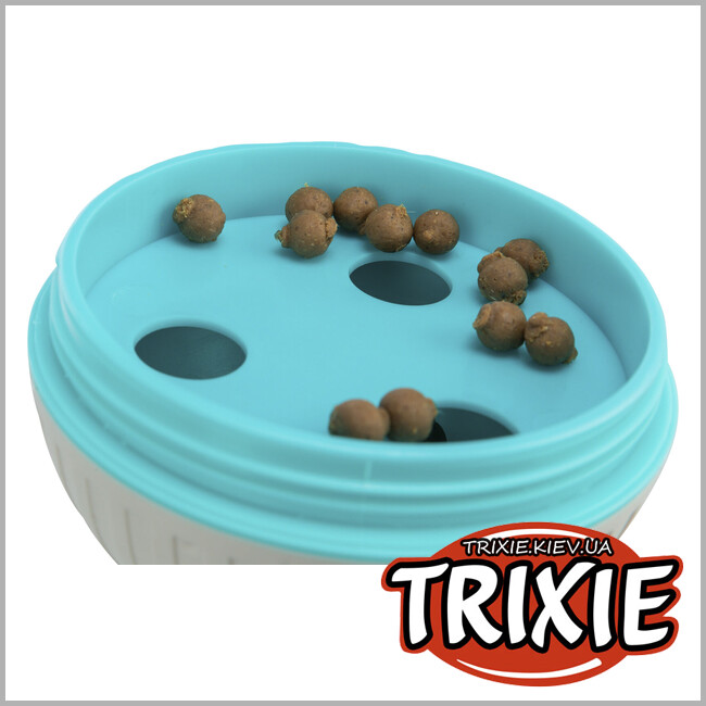 ТРИКСИ Украина - Мячик Trixie 33415 для лакомства,пластик,11см, серый