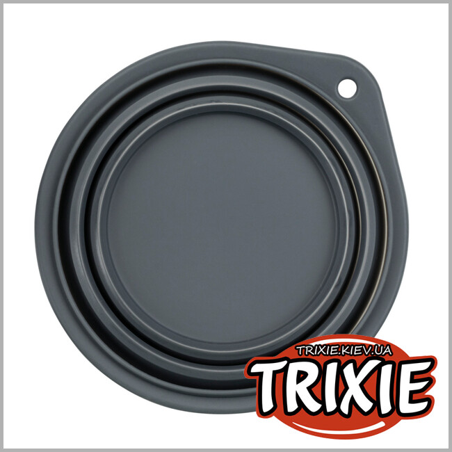 ТРИКСИ Украина - Миска дорожная для собак TRIXIE (Размер: 0,5л/14см)