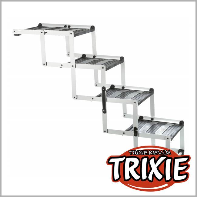 ТРИКСИ Украина - Лесница TRIXIE д/животных (4 ступени,алюминий/пластик/резина)