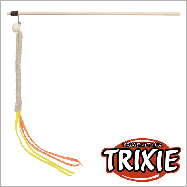 ТРИКСИ Украина - Удочка-дразнилка Trixie 41194 (пластик/плюш), 40см