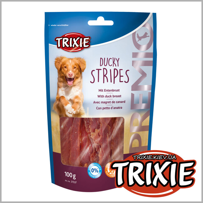 ТРИКСИ Украина - Лакомство для собак Trixie 31537 PREMIO Ducky Stripes утка 100г