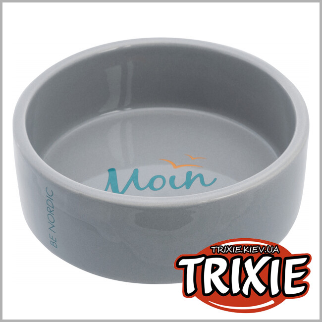 ТРИКСИ Украина - Миска BE NORDIC Ceramic Bowl (керамика 0.3L / 12см серый)