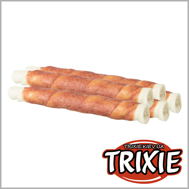 ТРИКСИ Украина - Лакомство для собак Trixie 313731 Утиный жевательный рулет 45 гр 100шт. уп 4.5кг