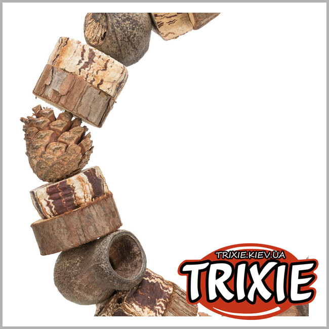 ТРИКСИ Украина - Кольцо-качалка Trixie 51701 (дерево/шишка), 18см