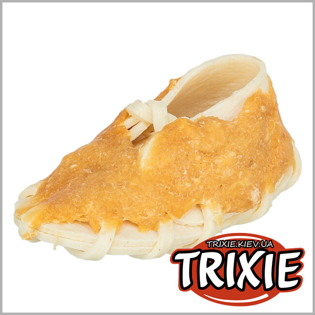 ТРИКСИ Украина - Жевательный ботинок для собак Trixie 31199 Denta Fun с курицей, 7.5см, 14гр (50шт/уп)