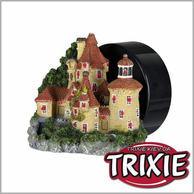 ТРИКСИ Украина - Грот со светодиодом для рыбок TRIXIE - Замок-дьявол