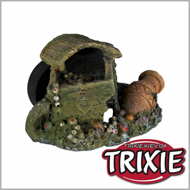 ТРИКСИ Украина - Грот со светодиодом для рыбок TRIXIE - Замок-дьявол