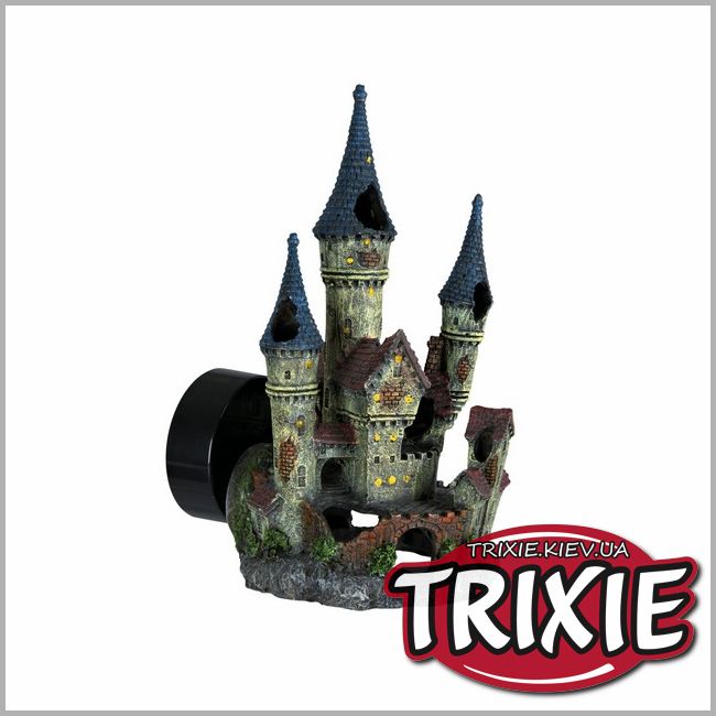 ТРИКСИ Украина - Грот со светодиодом для рыбок TRIXIE - Замок-дьявол