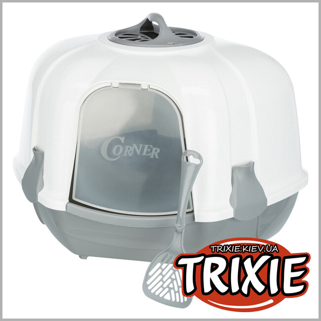 ТРИКСИ Украина - Угловой туалет для котов Trixie Maro (с лопаткой 43*52*60см)