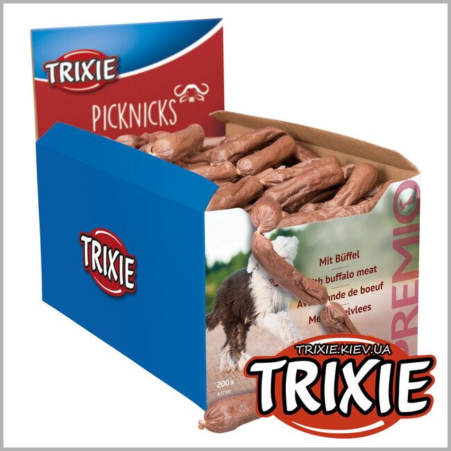 ТРИКСИ Украина - PREMIO Trixie 2738 цепочка сосисок "Picknicks", буйвол, 8см, 8гр (200шт/уп)