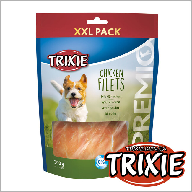 ТРИКСИ Украина - Лакомство для собак Trixie 31801 PREMIO Chicken Filets с куриной грудкой 300г