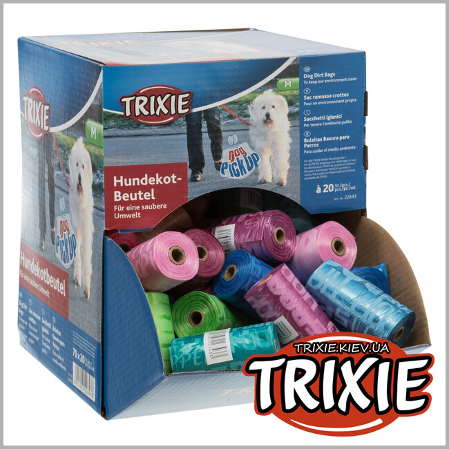 ТРИКСИ Украина - Дисплей с мусорными пакетами TRIXIE (70*20=1400шт)