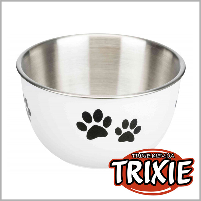 ТРИКСИ Украина - Миска с крышкой TRIXIE (металл/пластик, 0.35л/11см)