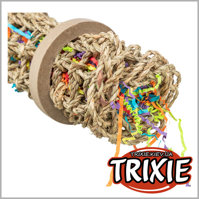 ТРИКСИ Украина - Игрушка Trixie 58722 для попугаев из водорослей, 55см