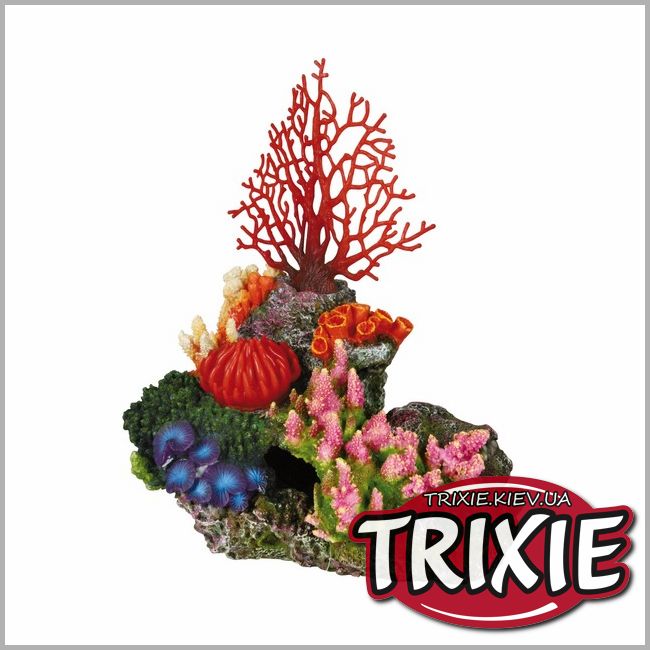 ТРИКСИ Украина - Грот для рыб TRIXIE - Коралловый риф, пластик/силикон