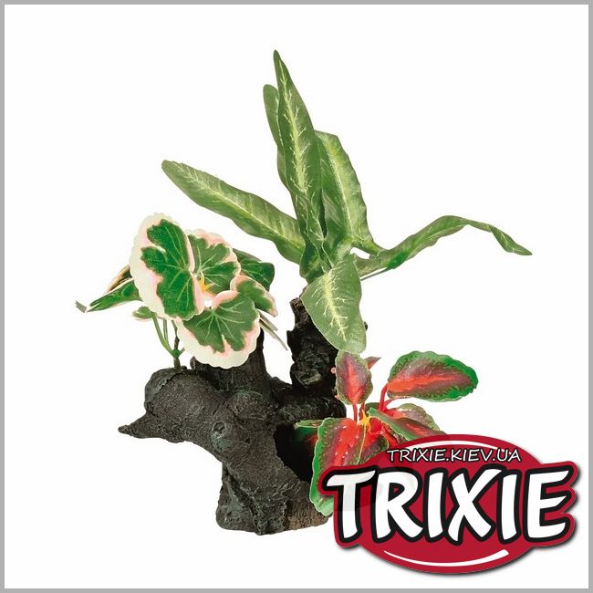 ТРИКСИ Украина - Грот с растениями для рыбок TRIXIE - в аквариум