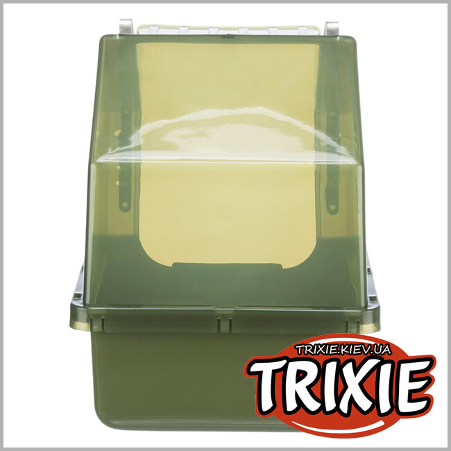 ТРИКСИ Украина - Купальня-домик для птиц Trixie 54035, 16х22х16см, оливково-зеленый (пластик)