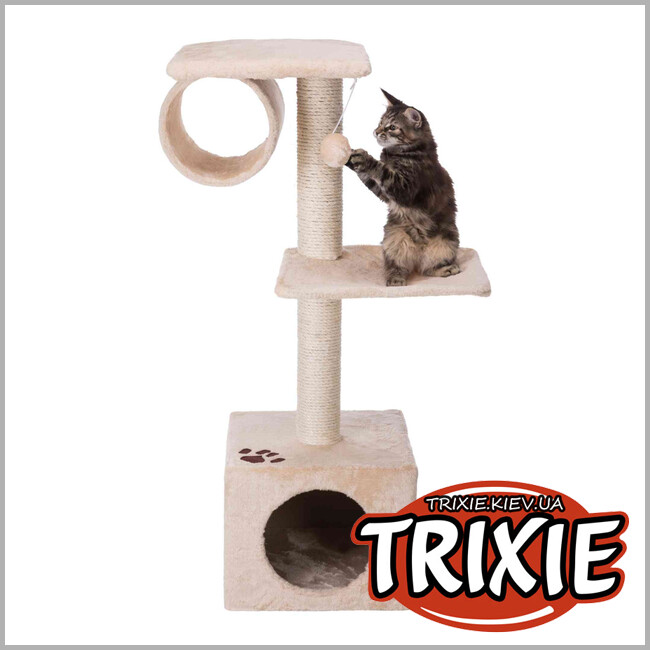 ТРИКСИ Украина - Домик дряпка Trixie San Fernando Scratching Post (Высота: 106см бежевый)