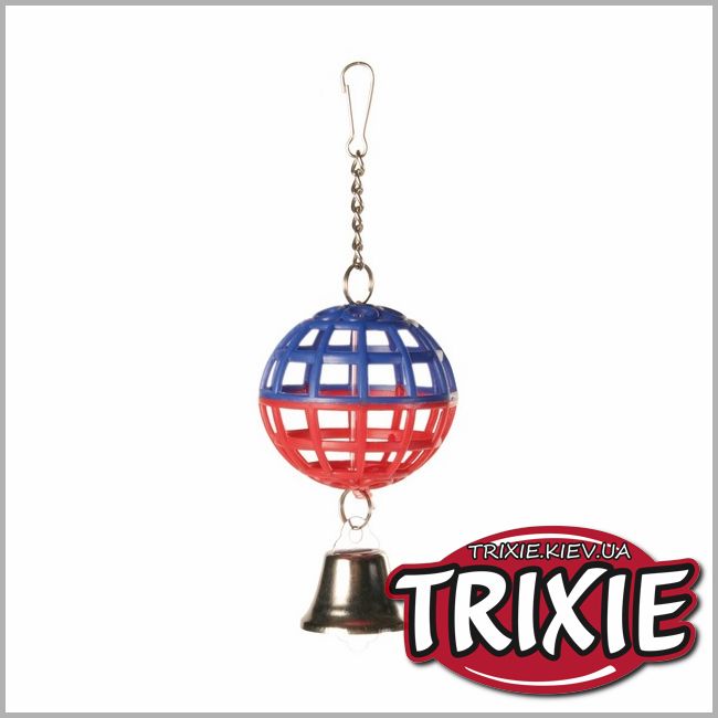 ТРИКСИ Украина - Пластиковый шарик с колокольчиком для птиц TRIXIE (7 см)