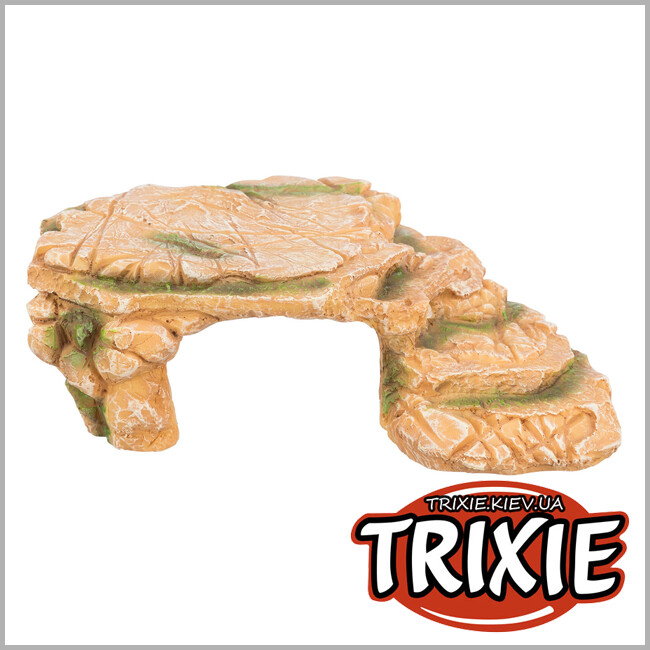 ТРИКСИ Украина - Скальное плато/грот Trixie 76325 с пещерой (полиэфирная смола), 25х8х18см