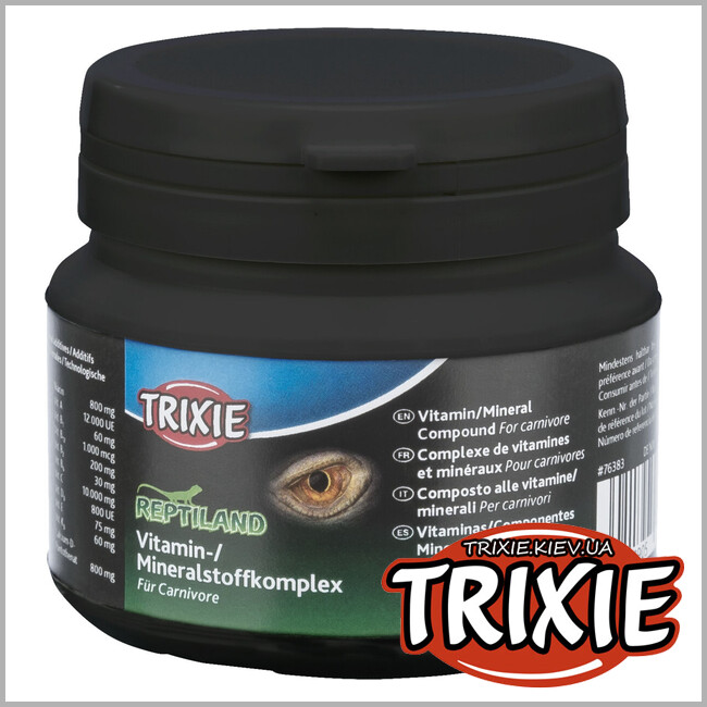 ТРИКСИ Украина - Витаминно-минеральная Trixie 76383 смесь для мясоядных рептилий, 80гр