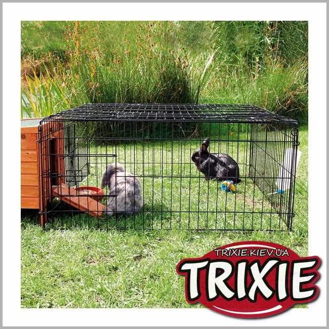 ТРИКСИ Украина - Загон TRIXIE, с крышей (уличный), чёрный