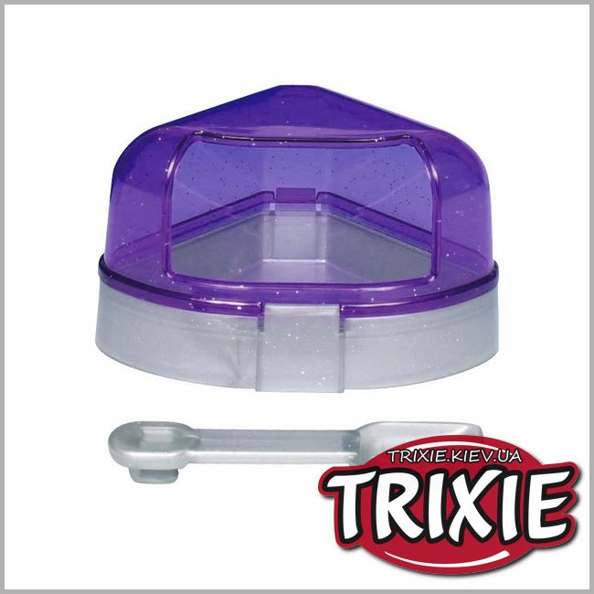 ТРИКСИ Украина - Угловой туалет для хомяка TRIXIE - с крышкой.
