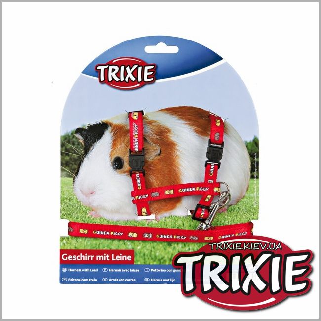 ТРИКСИ Украина - Шлейка с поводком для морской свинки TRIXIE