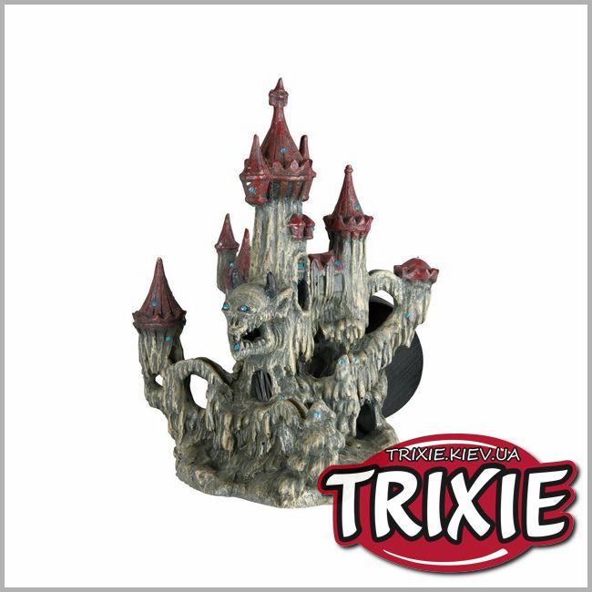ТРИКСИ Украина - Грот со светодиодом для рыбок TRIXIE - Замок-дьявол