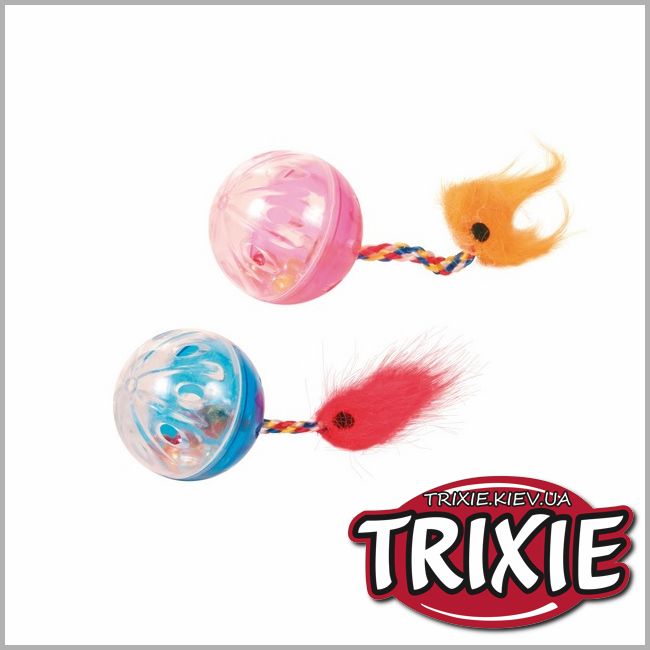ТРИКСИ Украина - Набор мячей для кошки TRIXIE - с хвостами