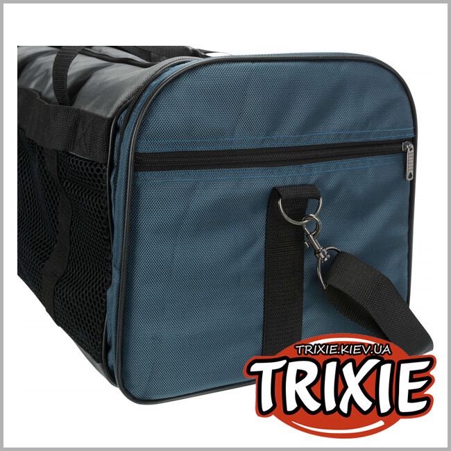 ТРИКСИ Украина - Сумка переноска для собак Trixie Samira (серо-синяя, 31*32*52 cm /12 kg)