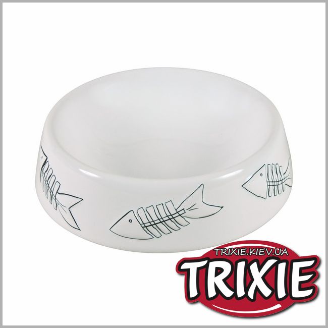 ТРИКСИ Украина - Миска керамическая для кошки TRIXIE