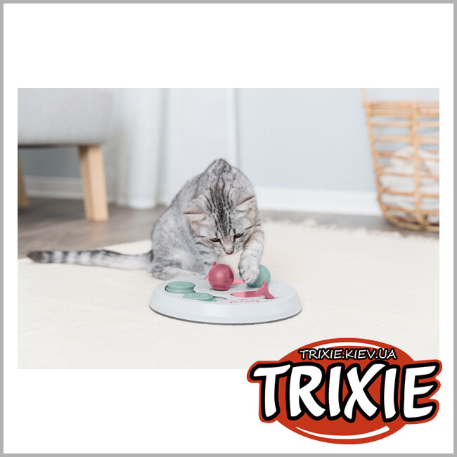 ТРИКСИ Украина - Игрушка Trixie 45892 Флип Борд для кошек интерактивная 23 см светло-серая вишневая розовая
