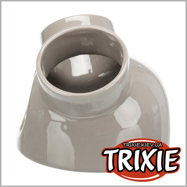 ТРИКСИ Украина - Керамический дом крепость с 3 входами для грызунов Trixie Ceramic House with 3 entrances (12*10 см серо-коричневый)