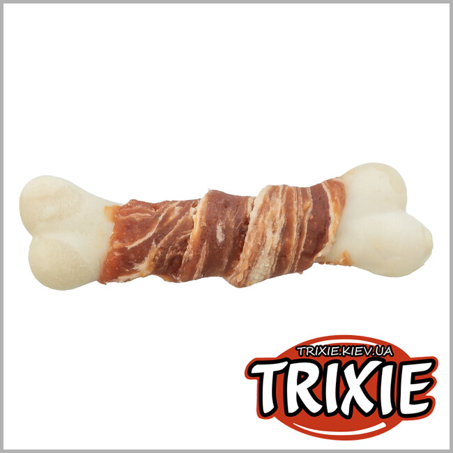 ТРИКСИ Украина - Жевательная кость для собак Trixie 315411 "Marbled Duckie" (утка/треска), 7.5см/9гр