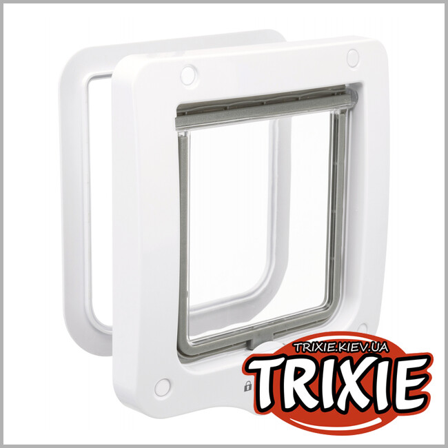 ТРИКСИ Украина - Дверца для кота TRIXIE (2 позиции, 20х22 см, белый)