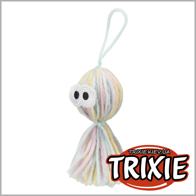 ТРИКСИ Украина - Игрушка для животных осьминог с колокольчиком Trixie 45716 (полиэстер), 12см